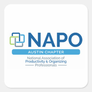 NAPO Austin logo stickers