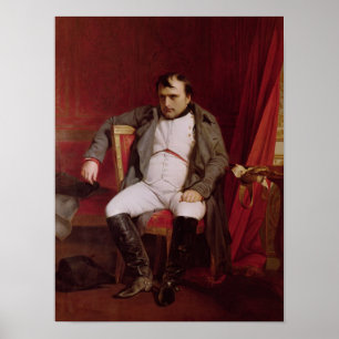 Napoleon  after his Abdication Poster