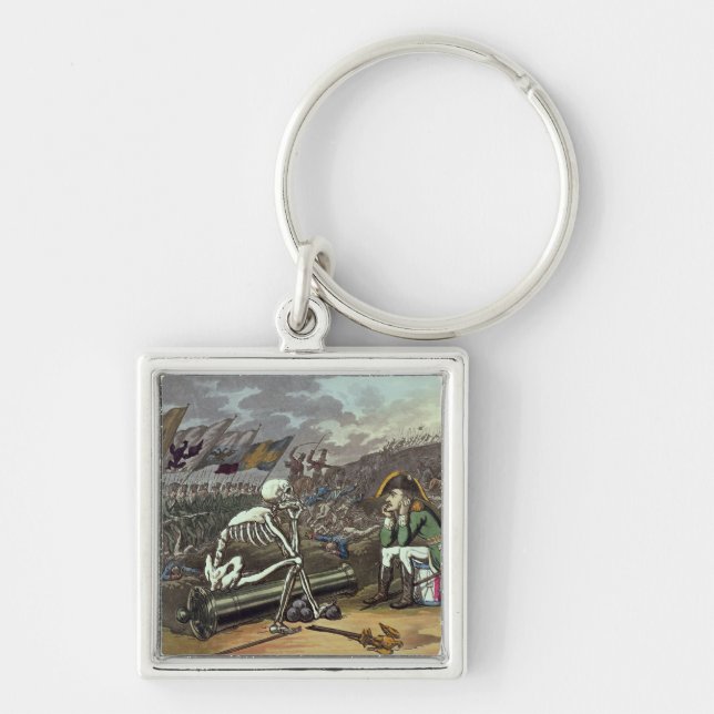 Napoleon and skeleton, 18th keychain (Front)