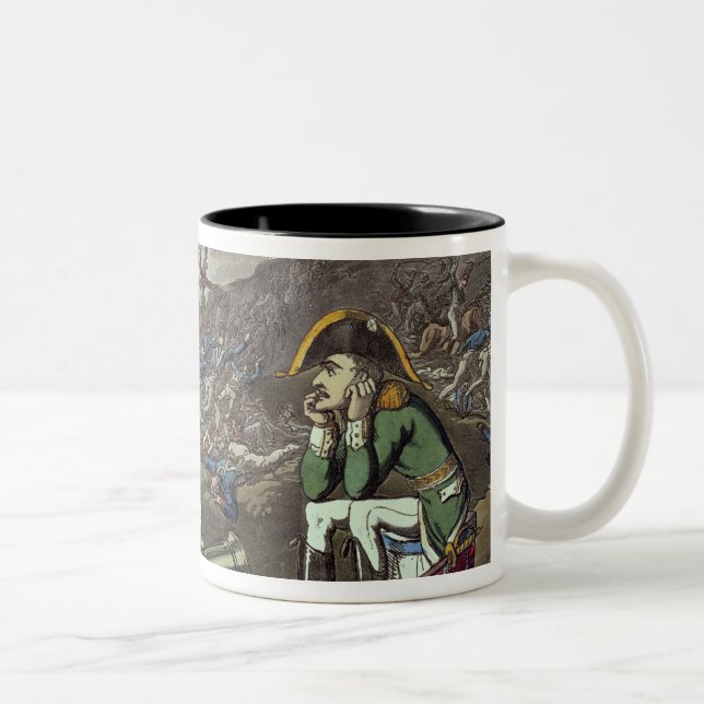 Napoleon and skeleton, 18th Two-Tone coffee mug (Right)
