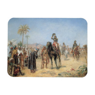 Napoleon Arriving at an Egyptian Oasis (oil on can Magnet