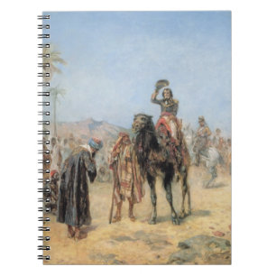 Napoleon Arriving at an Egyptian Oasis (oil on can Notebook