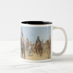 Napoleon Arriving at an Egyptian Oasis (oil on can Two-Tone Coffee Mug