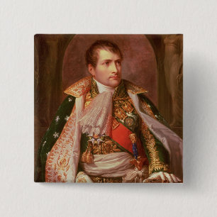 Napoleon Bonaparte (1769-1821), as King of Italy, 2 Inch Square Button