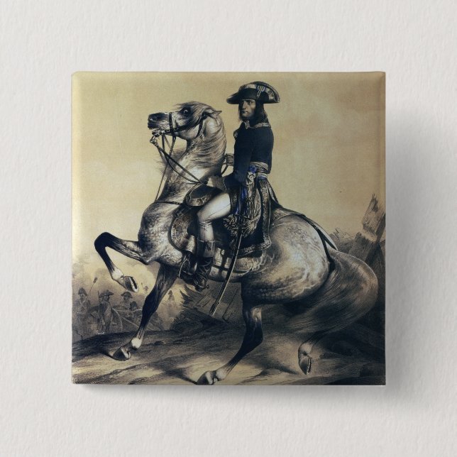 Napoleon Bonaparte 2 Inch Square Button (Front)