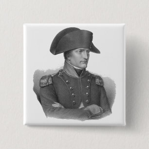 Napoleon Bonaparte 2 Inch Square Button