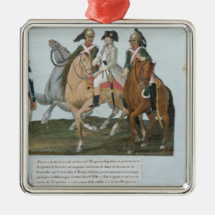 Napoleon Bonaparte  and the Varsovian Sentry Metal Ornament