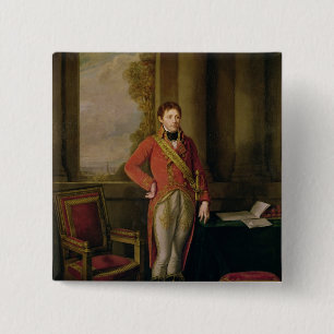 Napoleon Bonaparte  as First Consul, 1799-1805 2 Inch Square Button