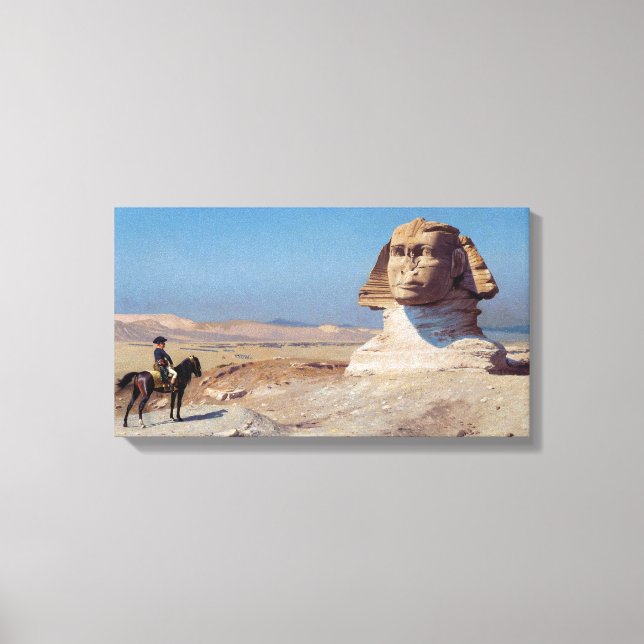 Napoleon Bonaparte Before the Sphinx (by Gérôme) Canvas Print (Front)