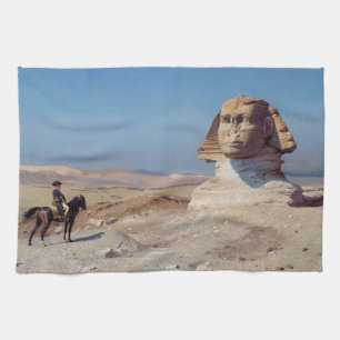Napoleon Bonaparte Before the Sphinx (by Gérôme) Kitchen Towel