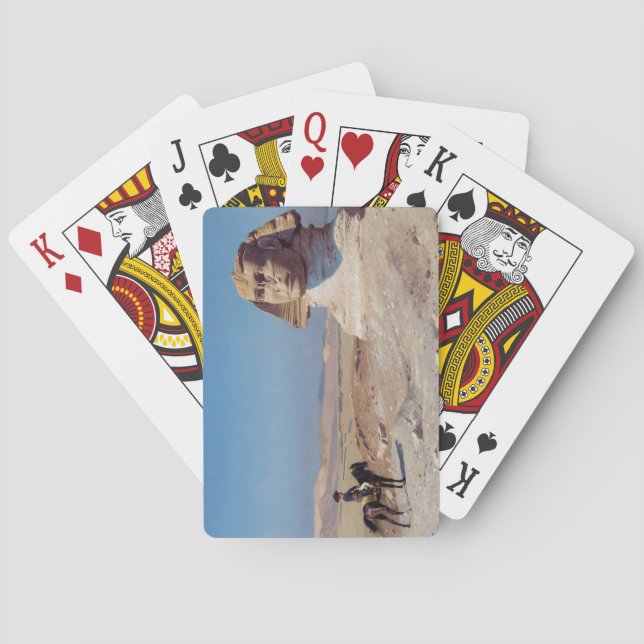 Napoleon Bonaparte Before the Sphinx (by Gérôme) Playing Cards (Back)