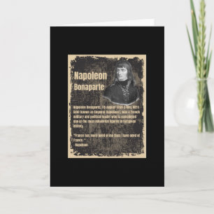 Napoleon Bonaparte -Biography Card