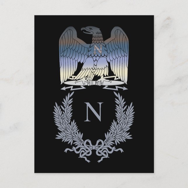 Napoleon Bonaparte Eagle Emblem Postcard (Front)
