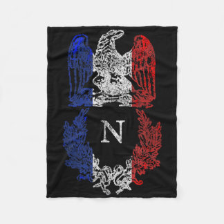 Napoleon Bonaparte Eagle French Flag Napoleonic Wa Fleece Blanket