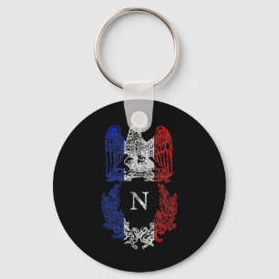 Napoleon Bonaparte Eagle French Flag Napoleonic Wa Keychain