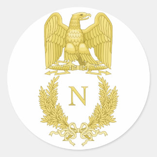 Napoleon Bonaparte Emblem Classic Round Sticker