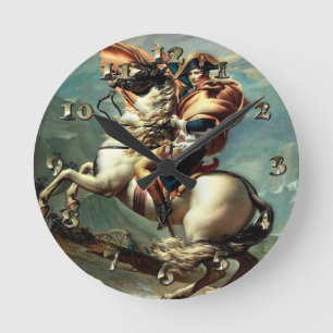 Napoleon Bonaparte Emperor France Round Clock