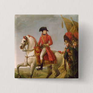 Napoleon Bonaparte First Consul 2 Inch Square Button