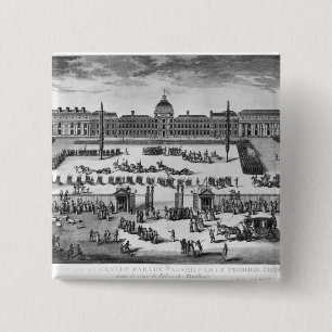 Napoleon Bonaparte First Consul, ReviewingTroops 2 Inch Square Button