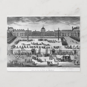 Napoleon Bonaparte  First Consul, ReviewingTroops Postcard