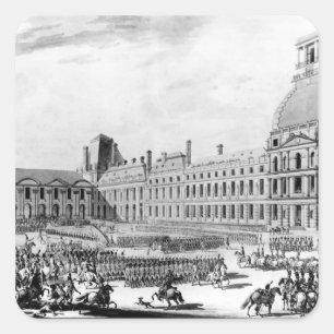 Napoleon Bonaparte  First Consul Square Sticker