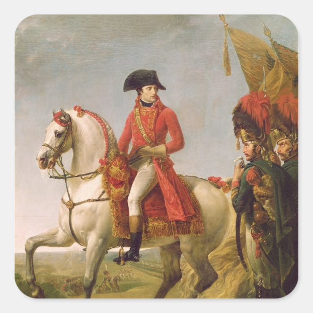 Napoleon Bonaparte  First Consul Square Sticker (Front)