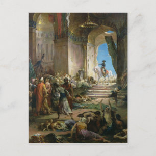 Napoleon Bonaparte in the Grand Mosque at Cairo Postcard
