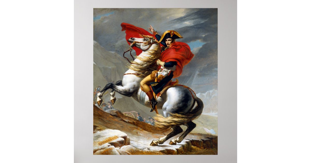 Napoleon Bonaparte Painting by Jacques-Louis David Poster | Zazzle Napoleon Bonaparte Painting by Jacques-Louis David Poster | Zazzle