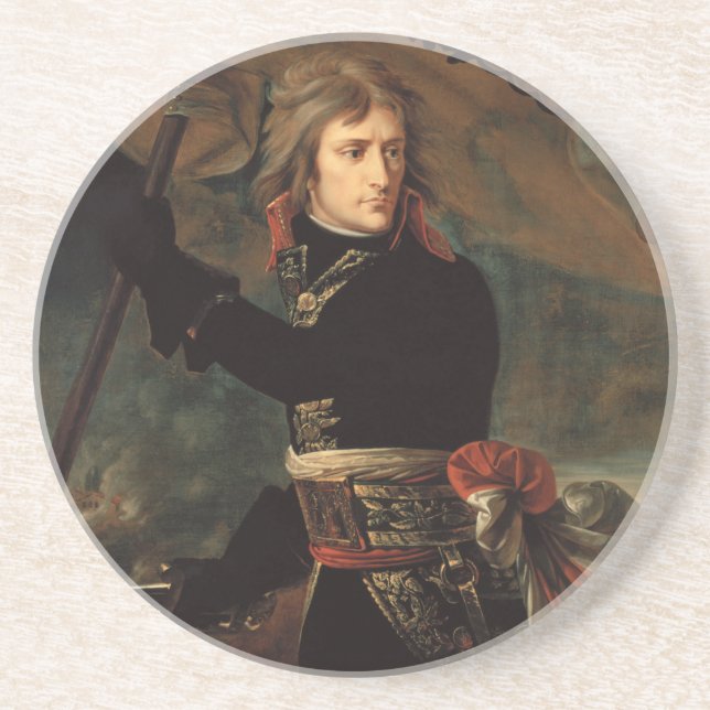 Napoleon Bonaparte's Rally at the Battle of Arcole Coaster (Front)