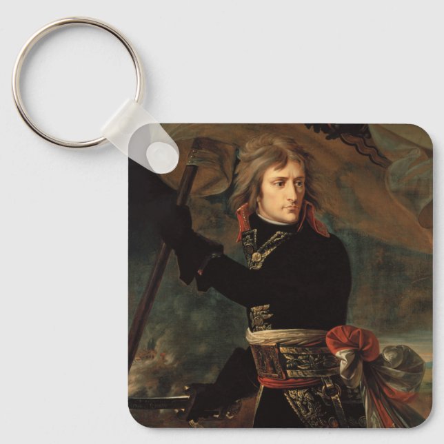 Napoleon Bonaparte's Rally at the Battle of Arcole Keychain (Front)