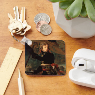 Napoleon Bonaparte's Rally at the Battle of Arcole Keychain