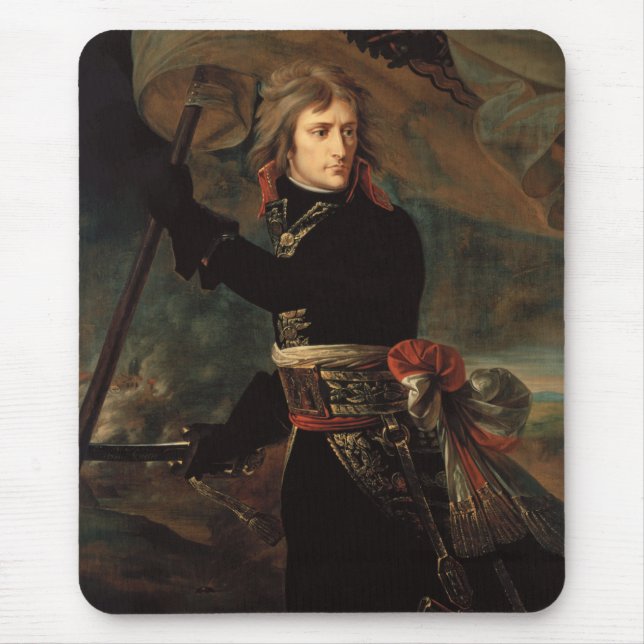 Napoleon Bonaparte's Rally at the Battle of Arcole Mouse Pad (Front)