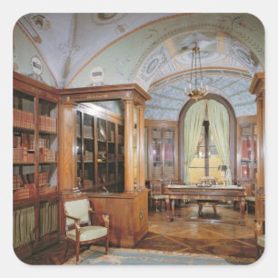 Napoleon Bonaparte's study, c.1800 Square Sticker