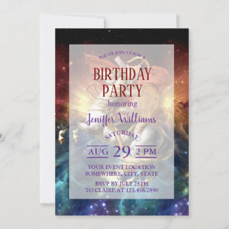 Napoleon Cat in Space                              Invitation