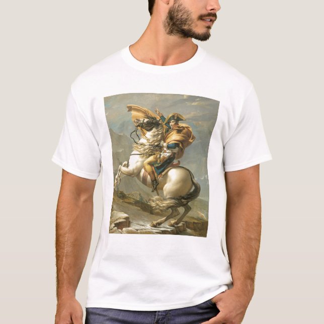 Napoleon  Crossing the Alps at the St Bernard T-Shirt (Front)