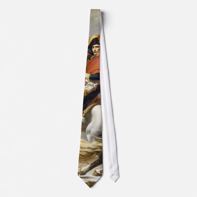 Napoleon Crossing the Alps by Jacques Louis David Tie (Front)