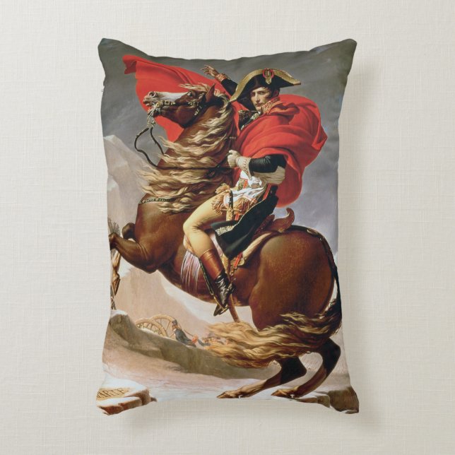 Napoleon Crossing the Alps, c.1800 (oil on canvas) Accent Pillow (Front(Vertical))