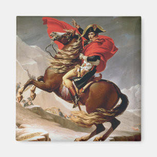 Napoleon Crossing the Alps, c.1800 (oil on canvas) Magnet
