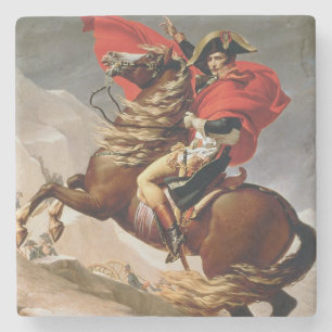 Napoleon Crossing the Alps, c.1800 (oil on canvas) Stone Coaster
