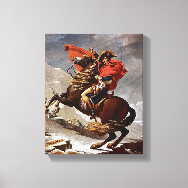 Napoleon Crossing the Alps Canvas Print (Front)
