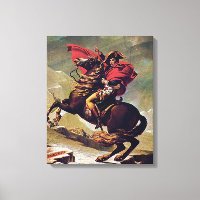 Napoleon Crossing the Alps Canvas Print (Front)
