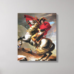 Napoleon Crossing the Alps Canvas Print