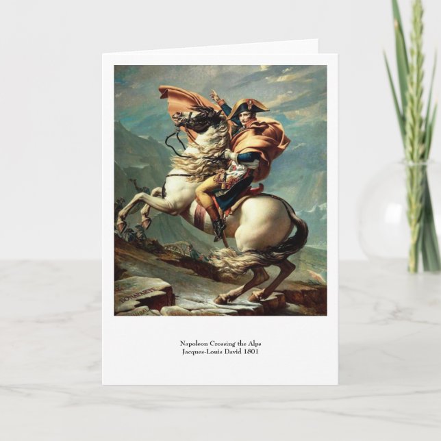 Napoleon Crossing the Alps Card (Front)