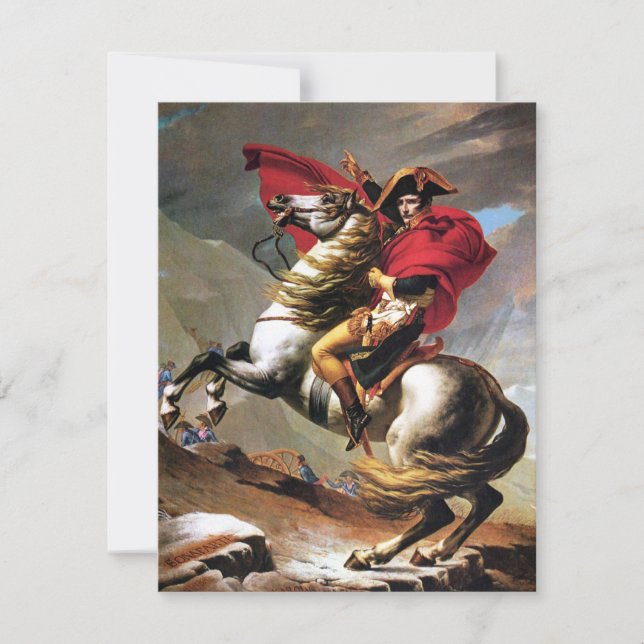 Napoleon Crossing the Alps Invitations (Front)