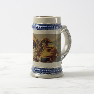Napoleon Crossing the Alps-Jacques-Louis David Beer Stein