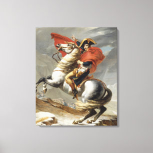 Napoleon Crossing the Alps - Jacques-Louis David Canvas Print