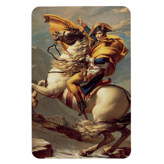 Napoleon Crossing the Alps-Jacques-Louis David  Magnet (Vertical)