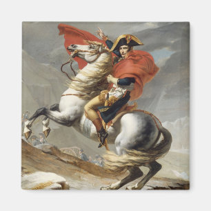 Napoleon Crossing the Alps - Jacques-Louis David Magnet
