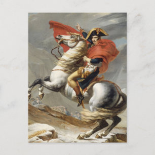 Napoleon Crossing the Alps - Jacques-Louis David Postcard
