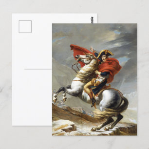 Napoleon Crossing the Alps Postcard